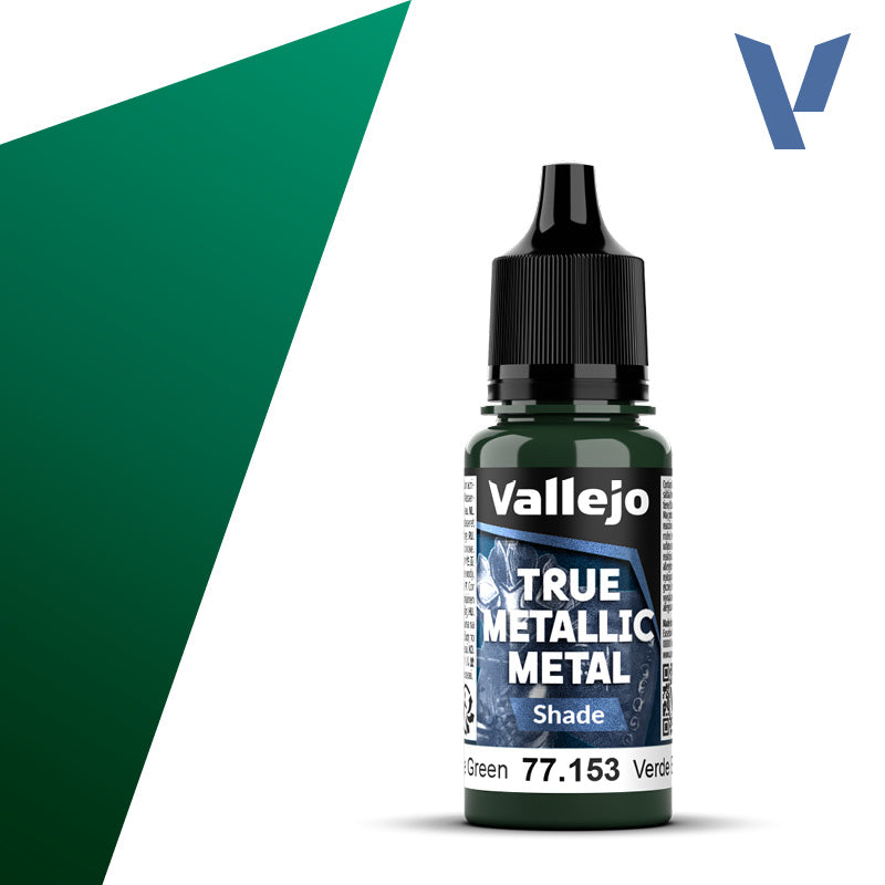 VALLEJO TRUE METALLIC METAL SHADE BEETLE GREEN 18ML