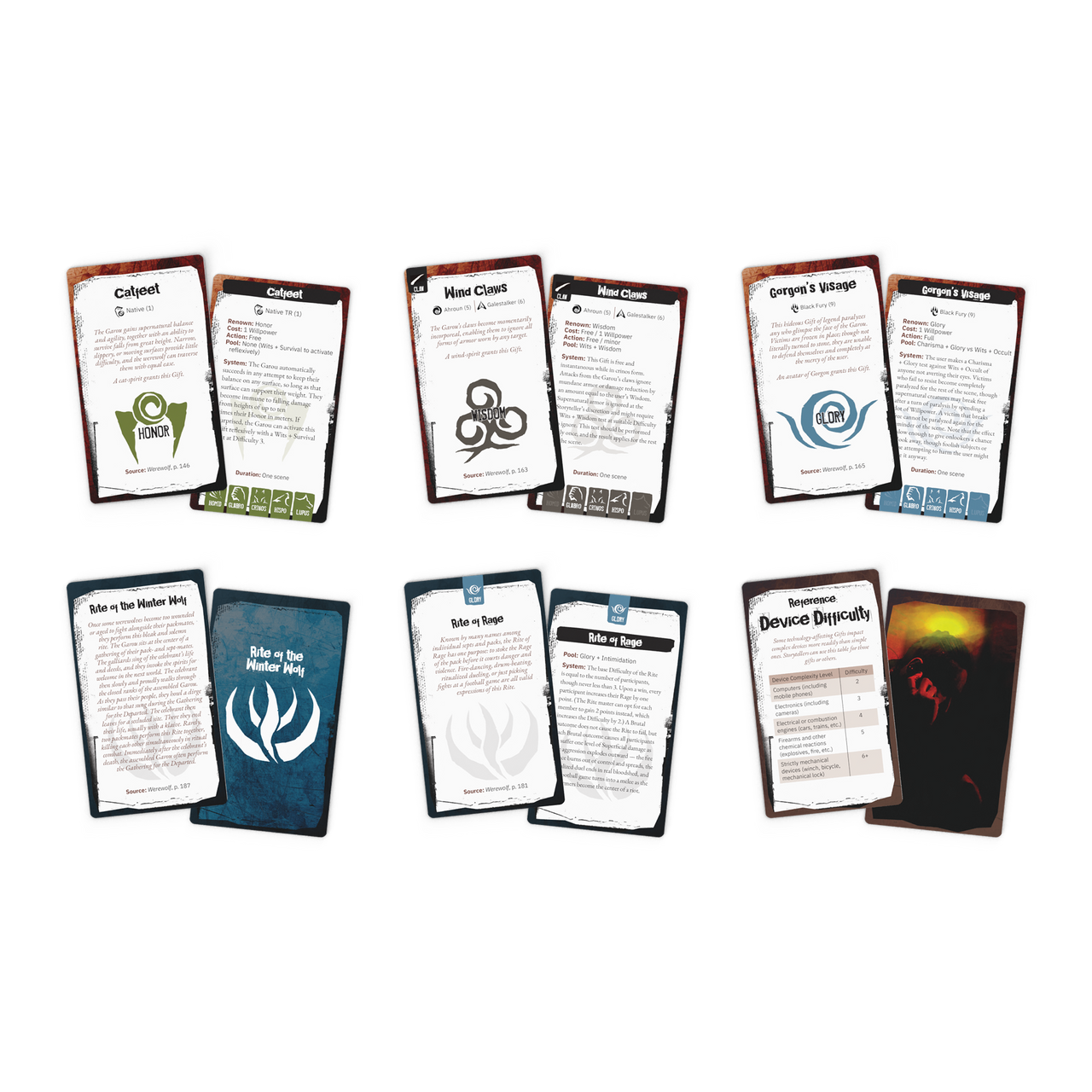 WEREWOLF THE APOCALYPSE: GIFT & RITE DECK