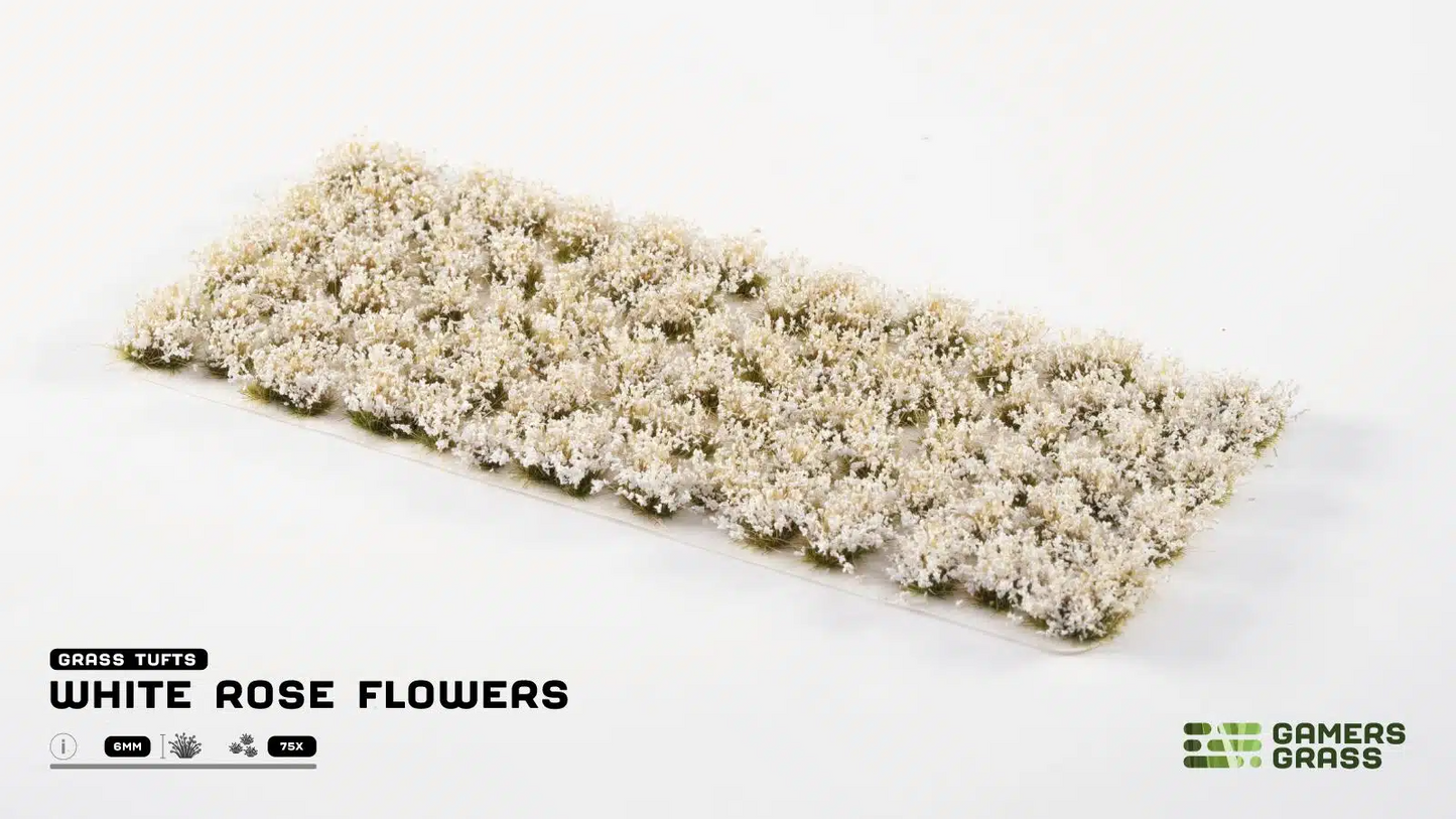 GAMER'S GRASS WHITE ROSE FLOWERS