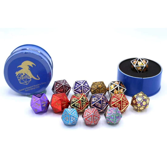QUEST'S REWARD: SOLID METAL D20 MYSTERY DICE
