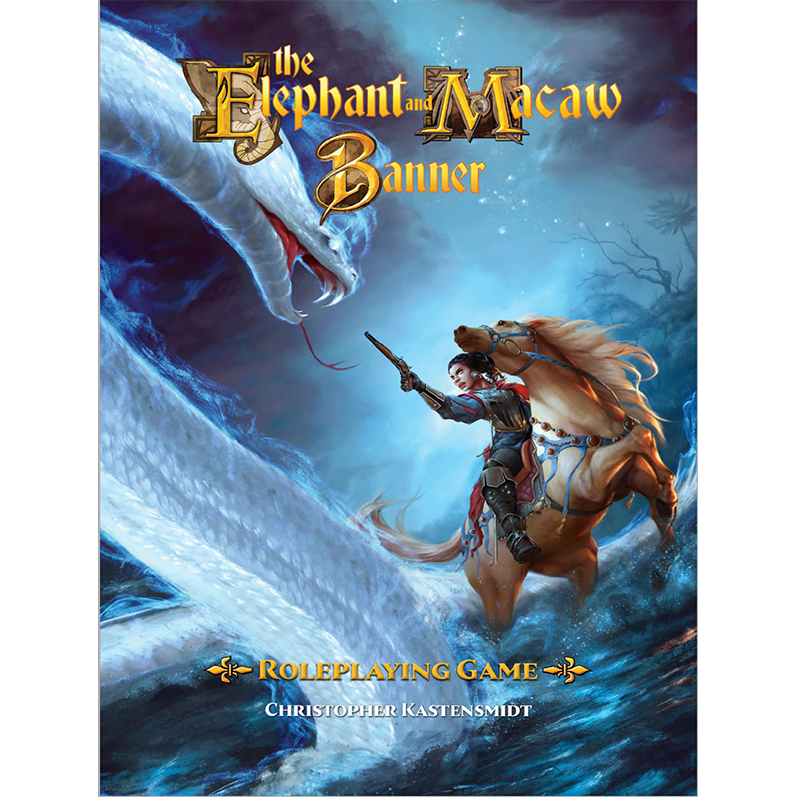 THE ELEPHANT AND MACAW BANNER