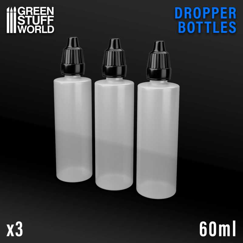 GREEN STUFF WORLD EMPTY DROPPER BOTTLES 60ML