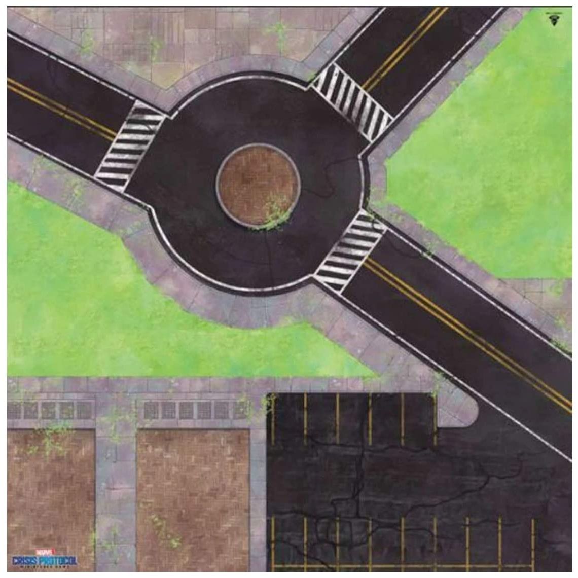 MARVEL CRISIS PROTOCOL ROUNDABOUT GAME MAT