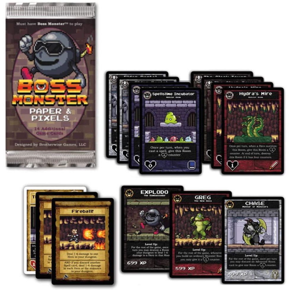 BOSS MONSTER PAPER AND PIXELS