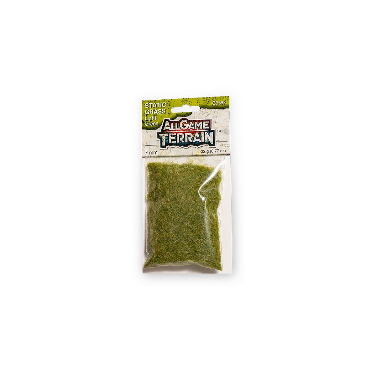STATIC GRASS LIGHT GREEN 7MM
