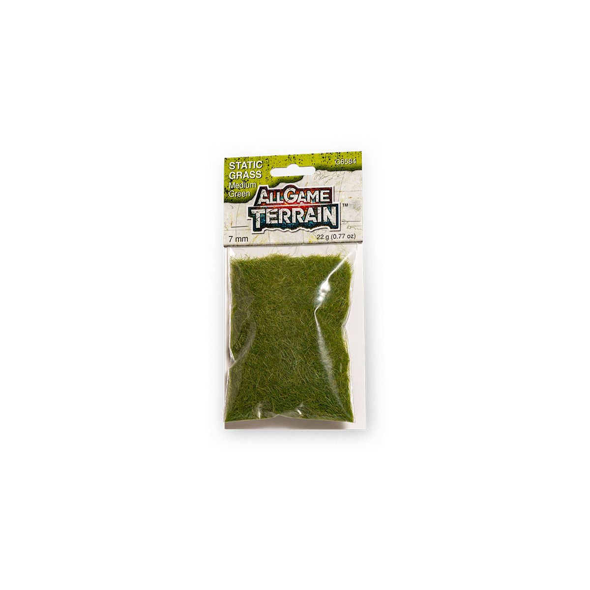 STATIC GRASS MEDIUM GREEN 7MM