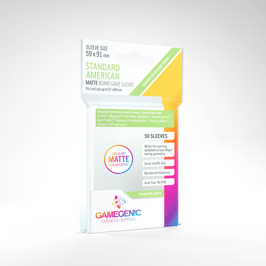 GAMEGENIC MATTE Standard American Board Game Sized Sleeves