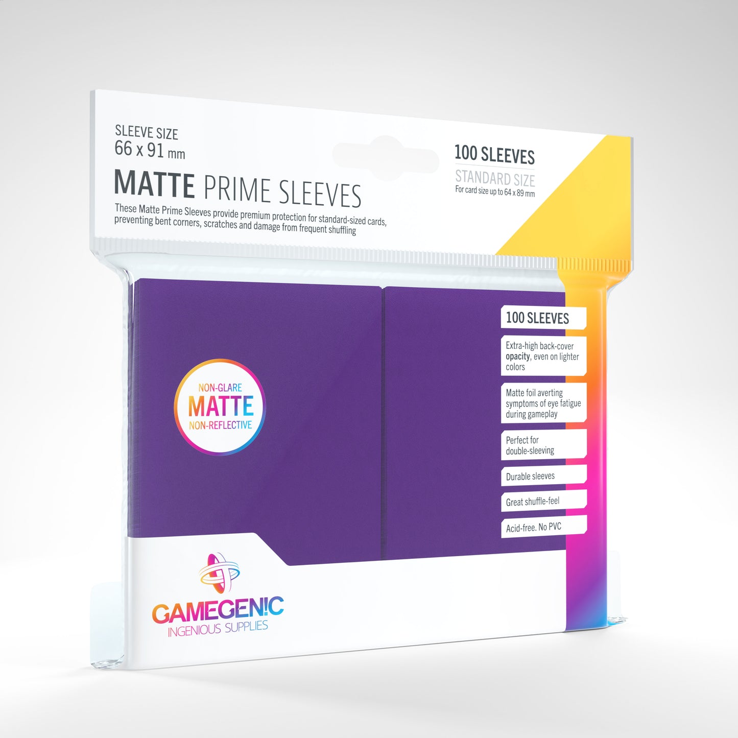GAMEGENIC MATTE Prime Sleeves Purple