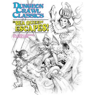 DUNGEON CRAWL CLASSICS: #75 SEA QUEEN ESCAPES SKETCH COVER