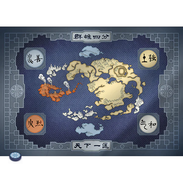 AVATAR LEGENDS FOUR NATION MAP