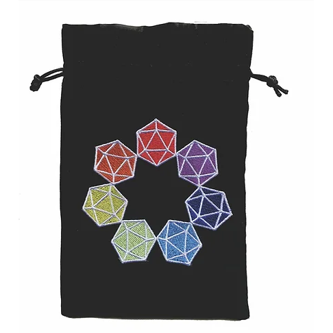 RAINBOW D20 DICE BAG
