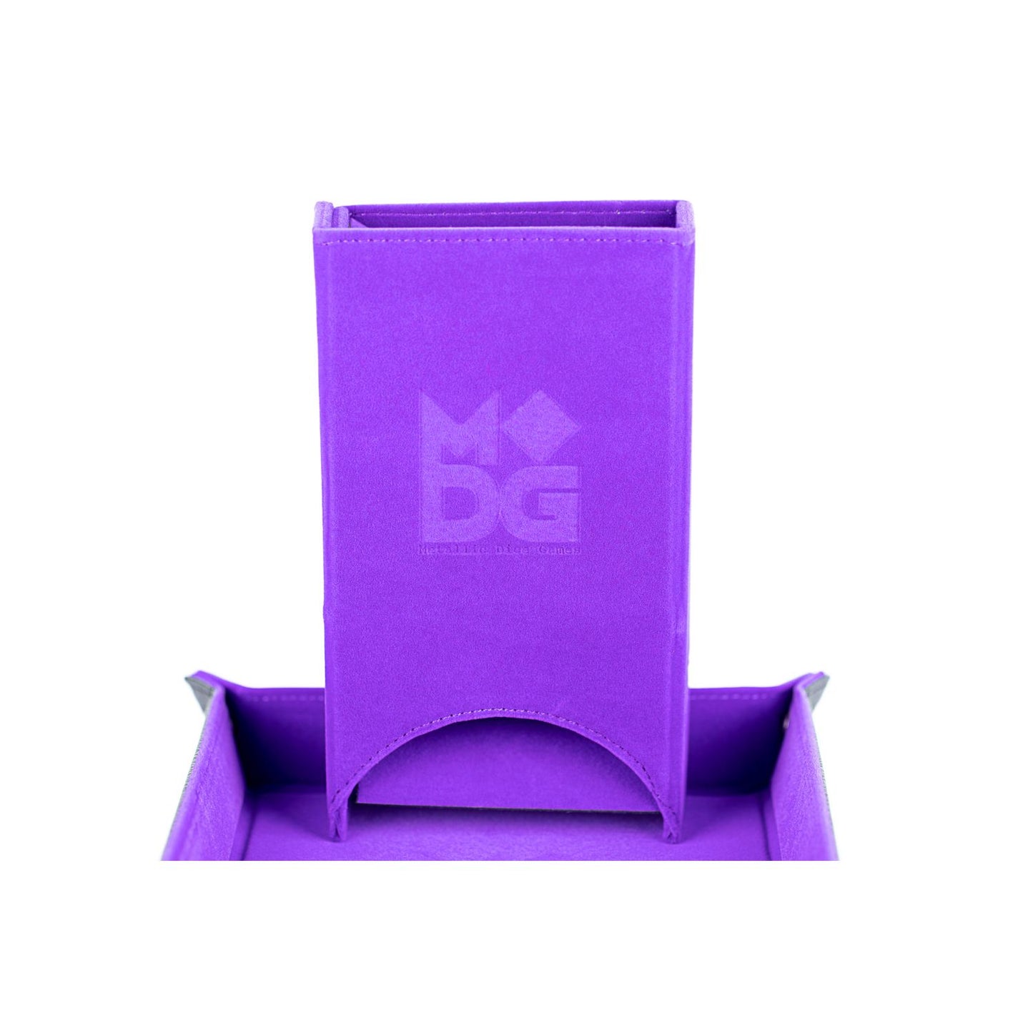 METALLIC DICE GAMES: DICE TOWER- PURPLE