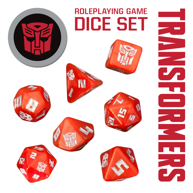 TRANSFORMERS RPG DICE SET (AUTOBOTS)