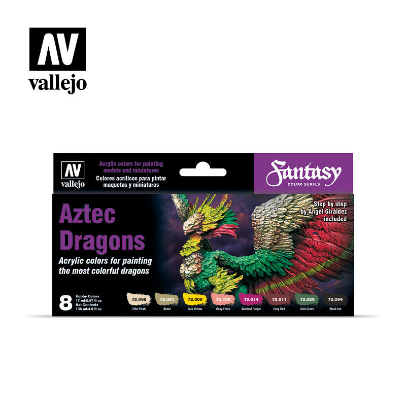 FANTASY COLOR AZTEC DRAGONS