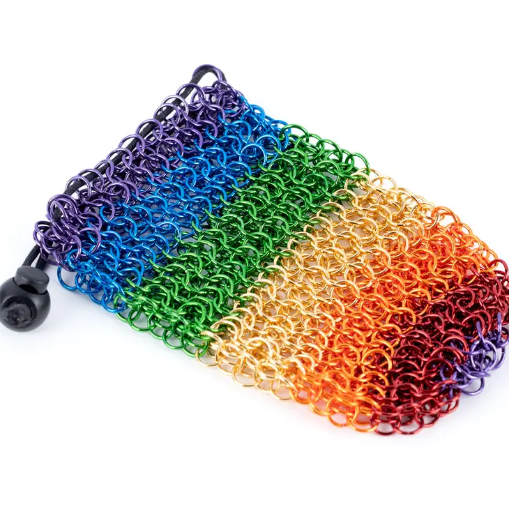 RAINBOW - CHAINMAIL DICE BAG