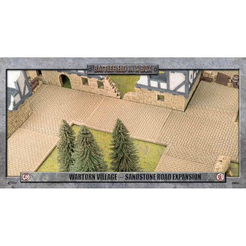 WARTORN VILLAGE COBBLESTONE ROAD EXPANSION SANDSTONE