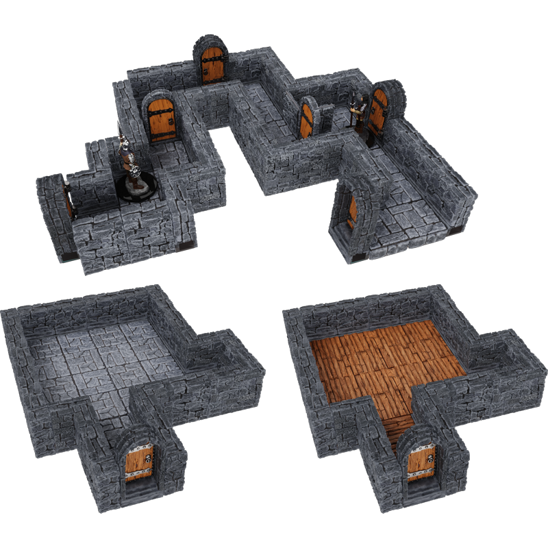 DUNGEON 1" STRAIGHT WALLS