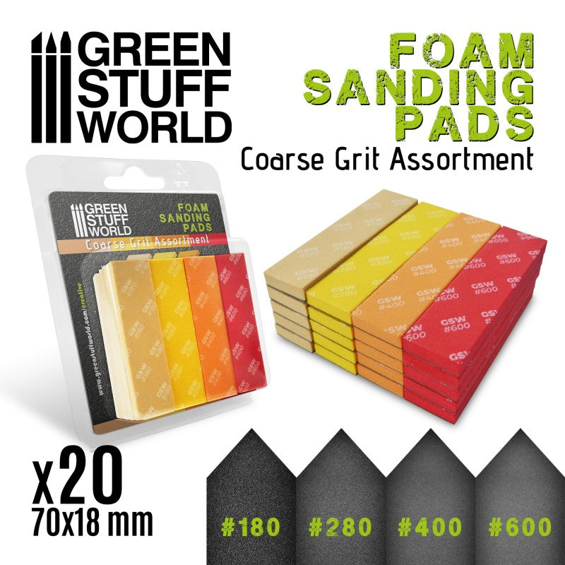 SANDING PADS COARSE ASST