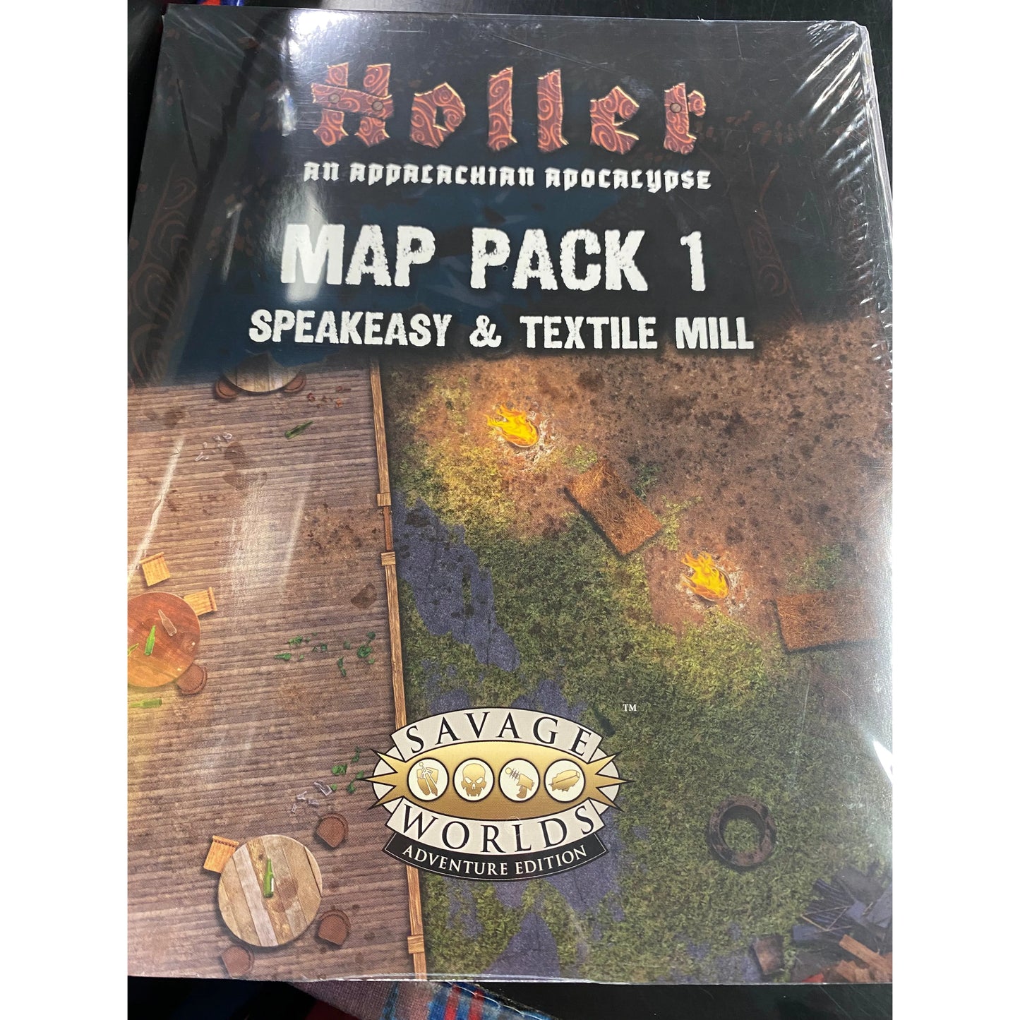 SAVAGE WORLDS HOLLER MAPS PACK 1 SPEAKEASY & TEXTILE MILL