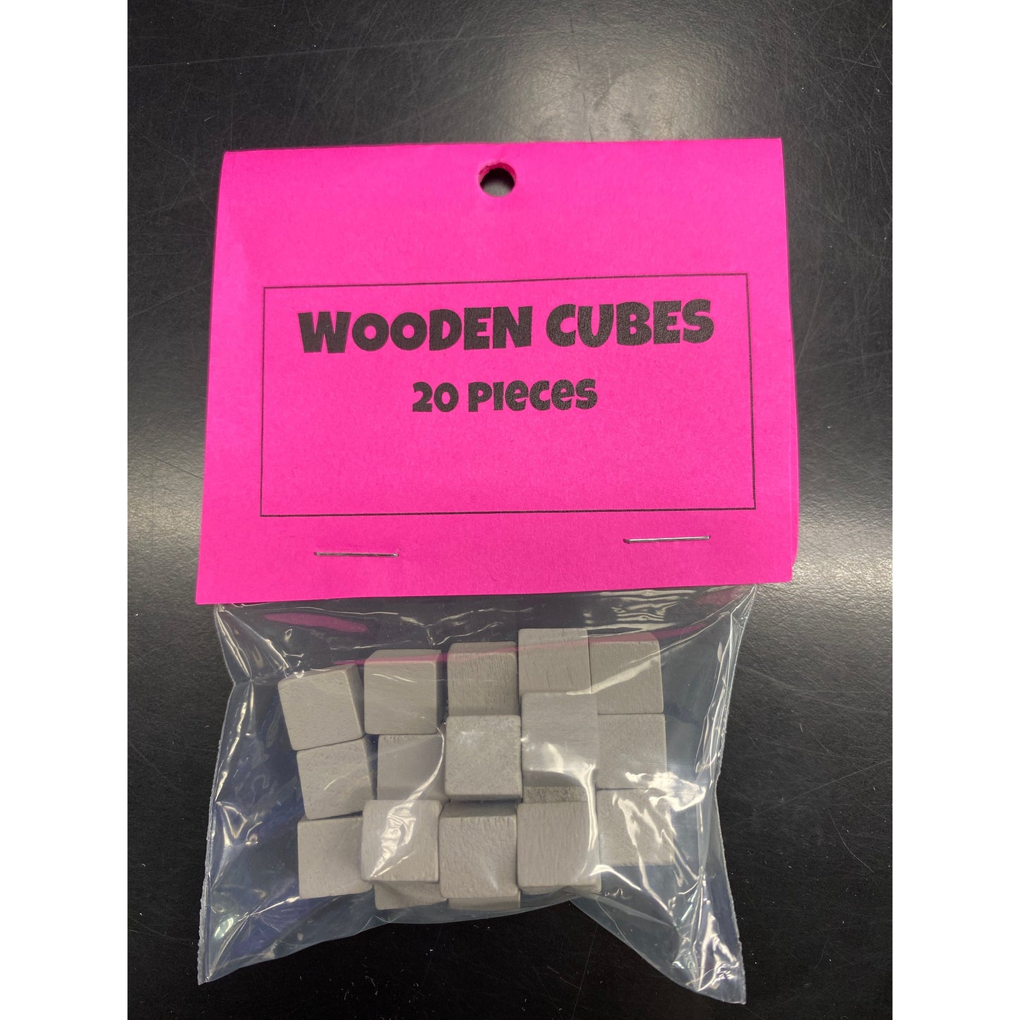 G&S GRAY WOODEN CUBE PACK (20)