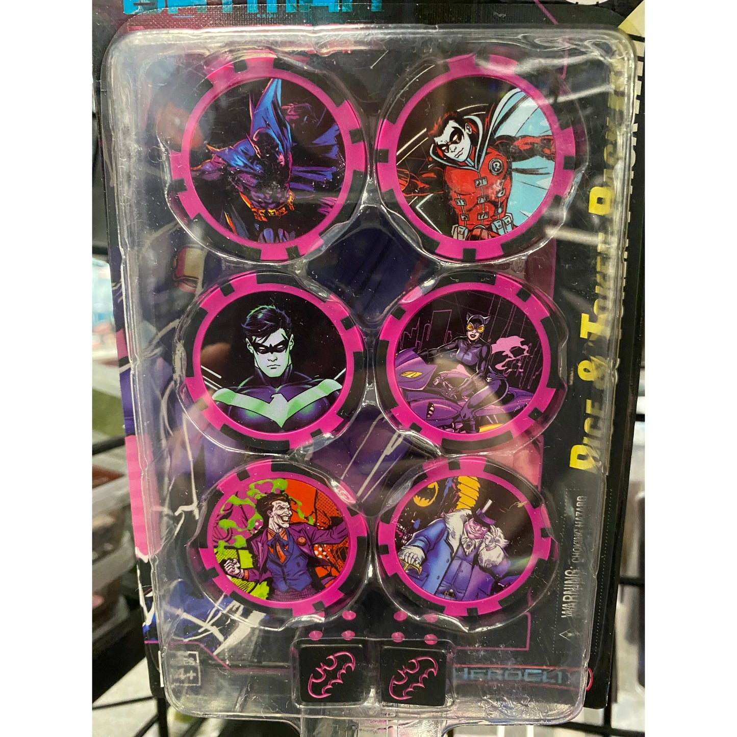 BATMAN TEAM UP DICE AND TOKENS