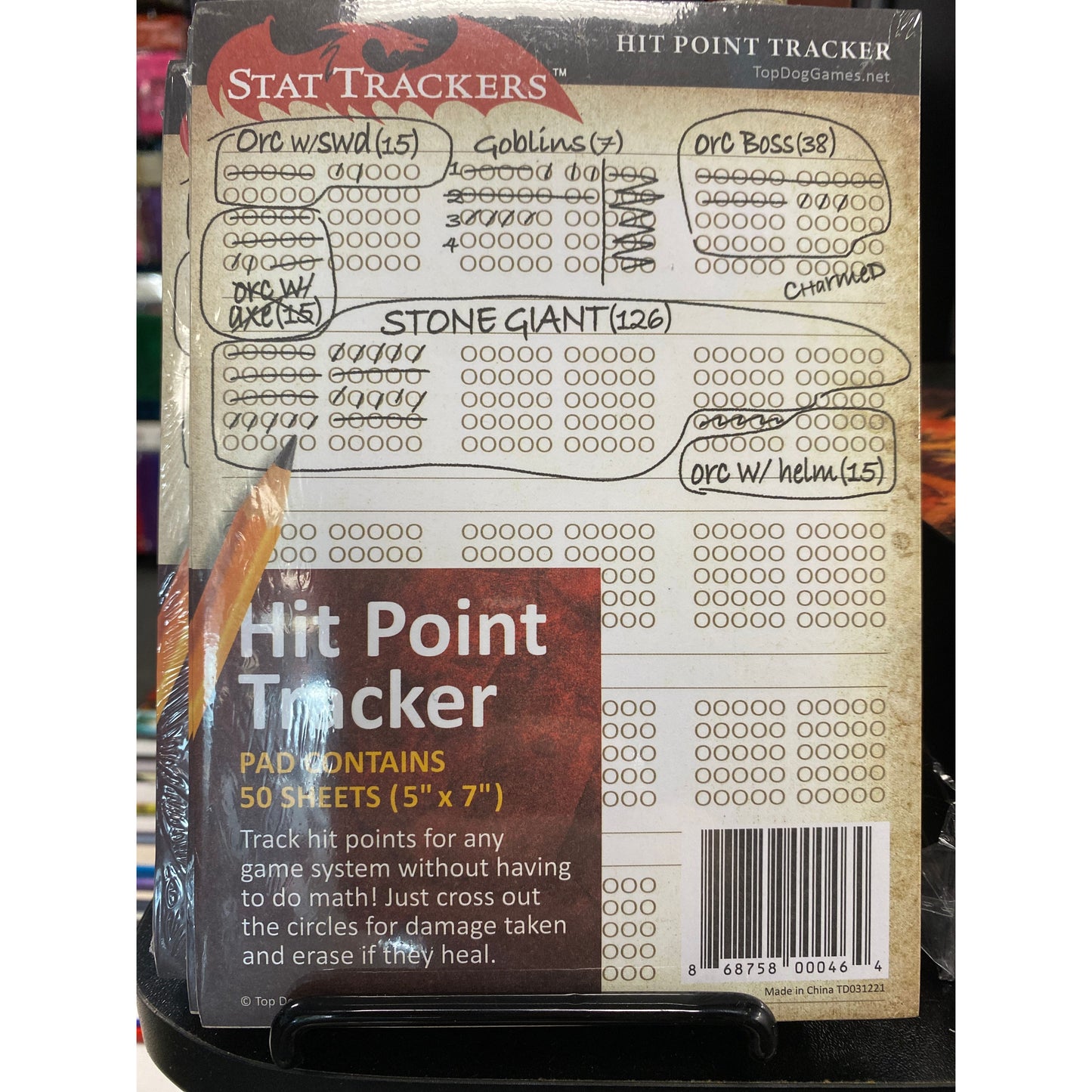 STAT TRACKERS HIT POINT PADS