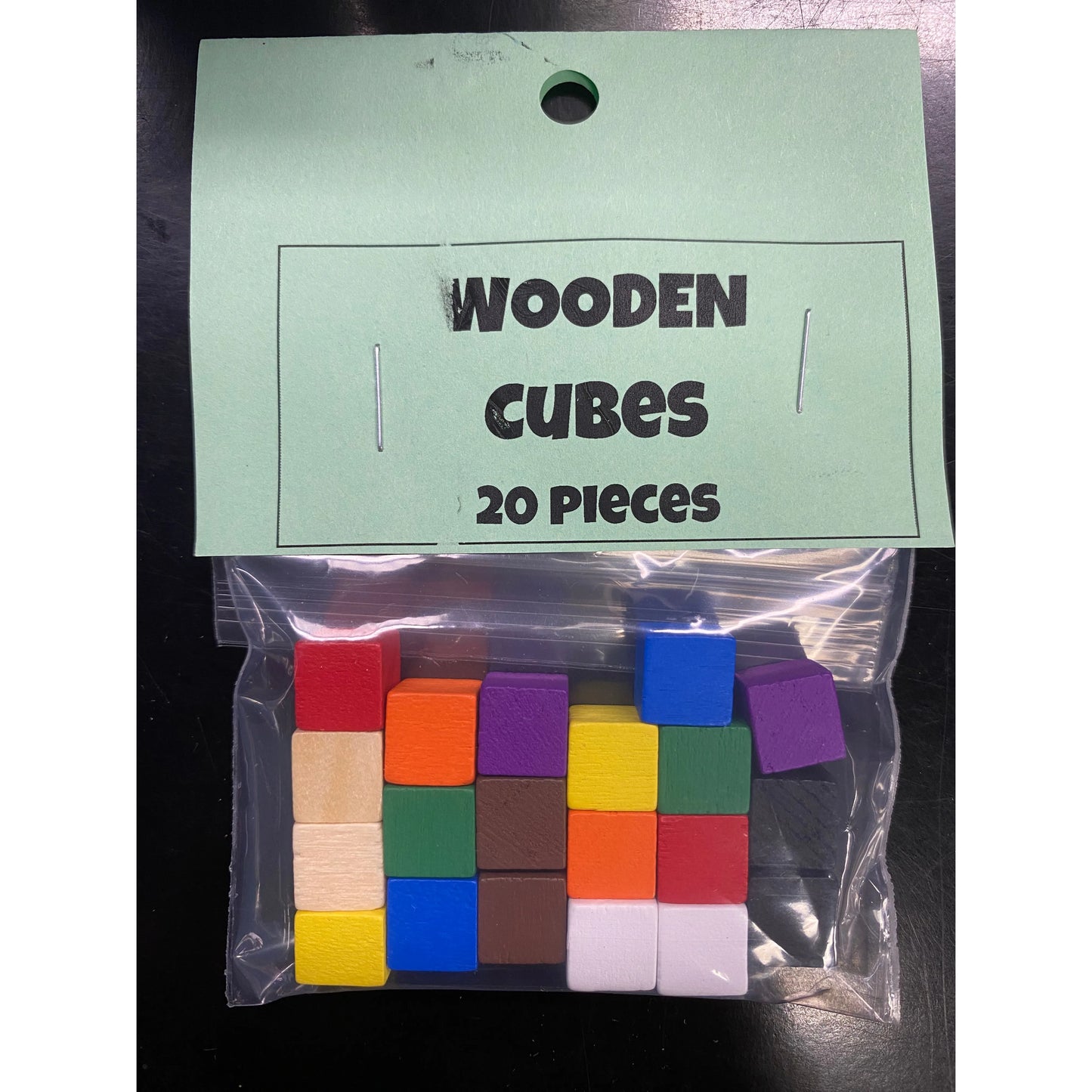 GAMES & STUFF ASSORTED WOODEN CUBE PACK (20)