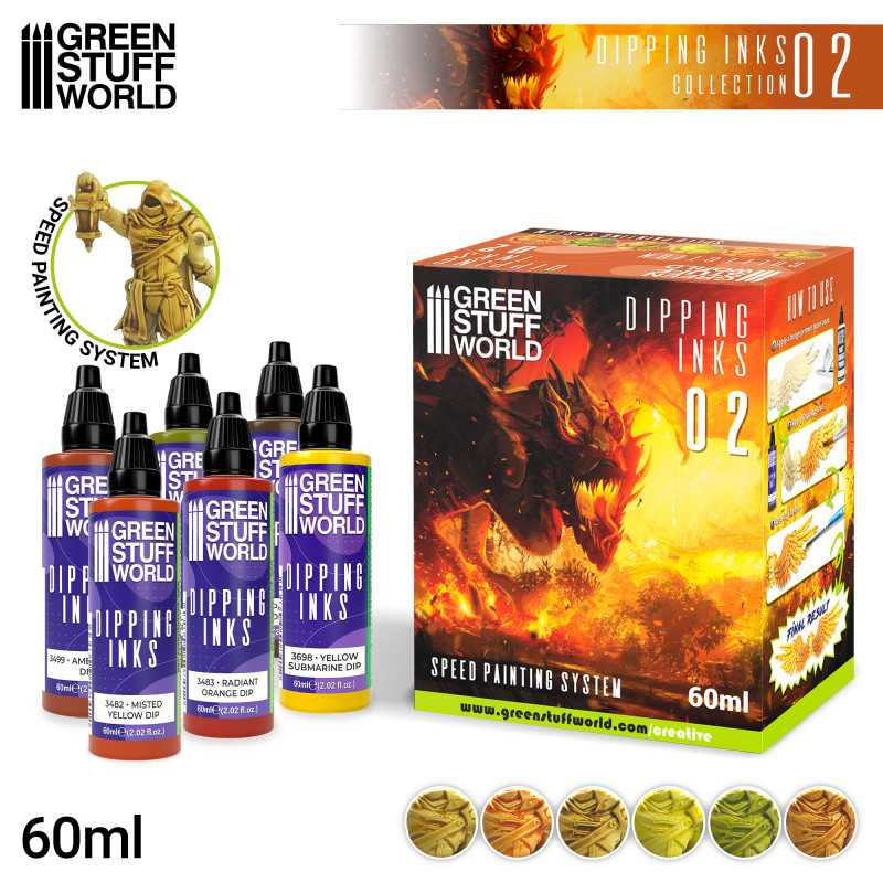 GREEN STUFF WORLD DIPPING INK SET 2