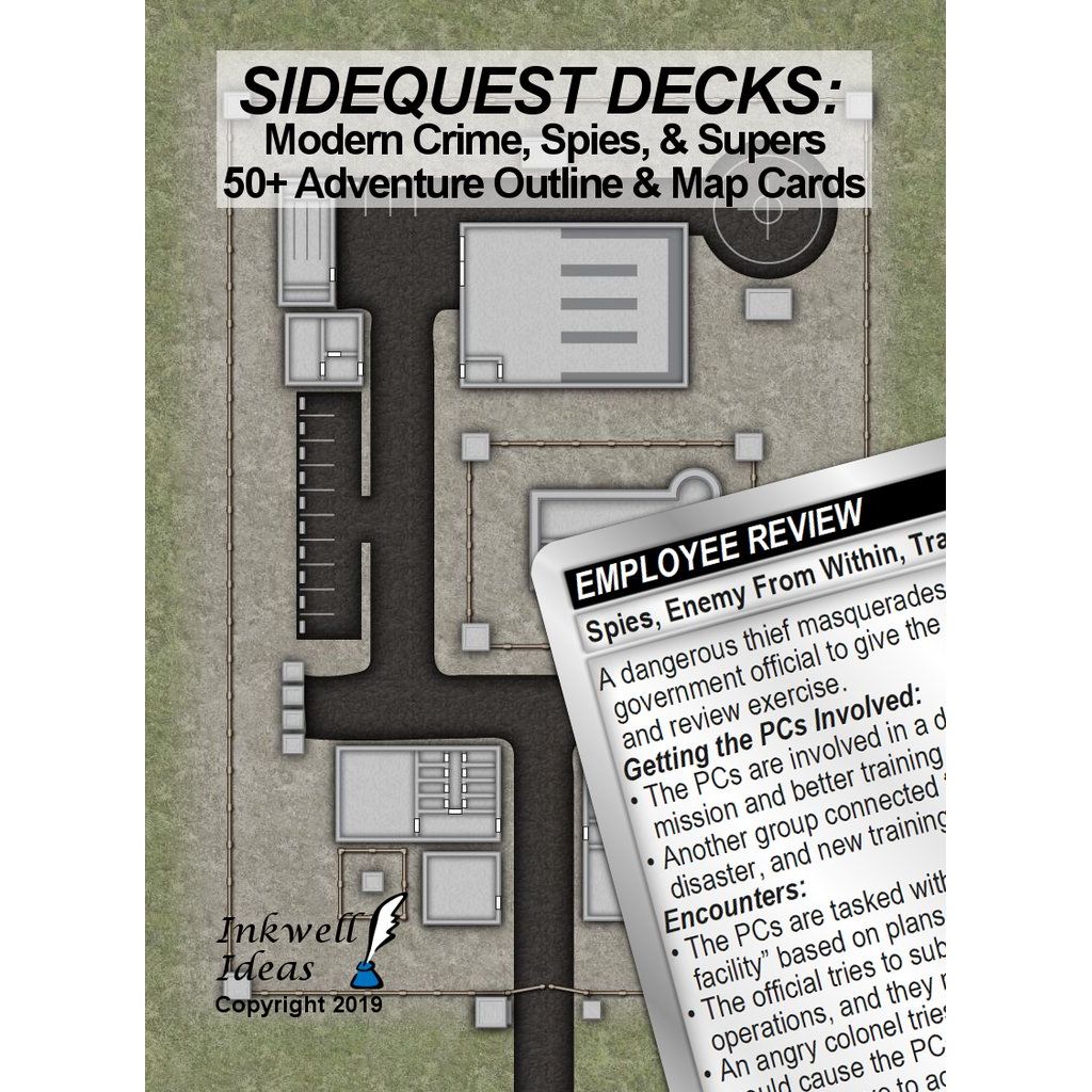 SIDEQUEST DECK MODERN CRIME, SPIES AND SUPERS