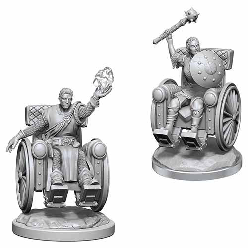 D&D HUMAN CLERICS WHEELCHAIR