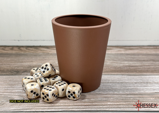 CHESSEX BROWN FLEXIBLE DICE CUP