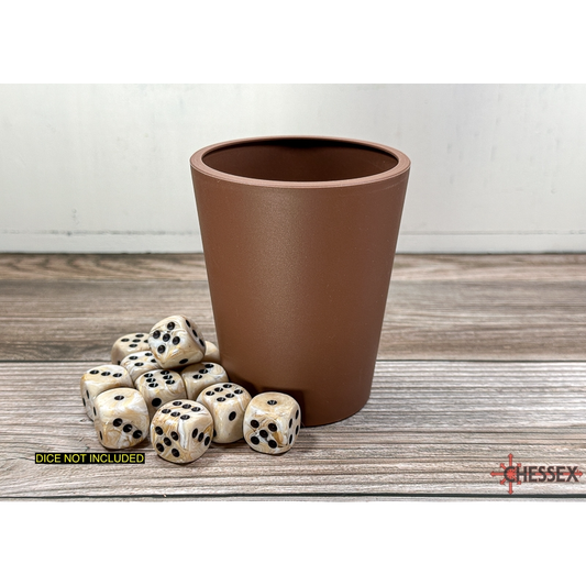 CHESSEX BROWN FLEXIBLE DICE CUP
