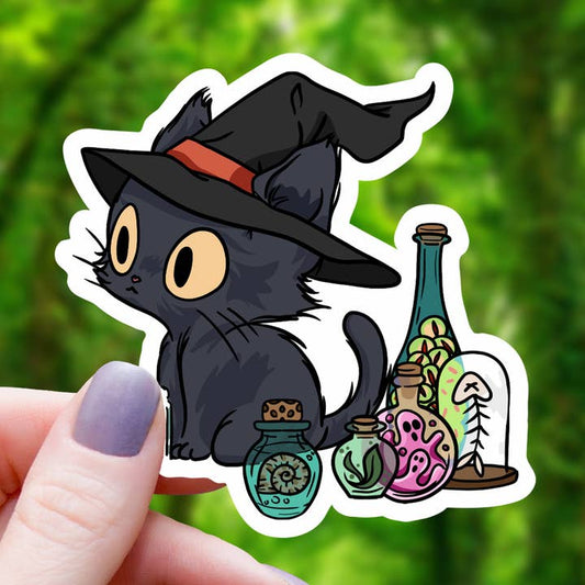 BLACK CAT AMONG POTIONS STICKER