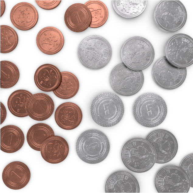 THUNDER ROAD VENDETTA DELUXE METAL SCRAP TOKENS