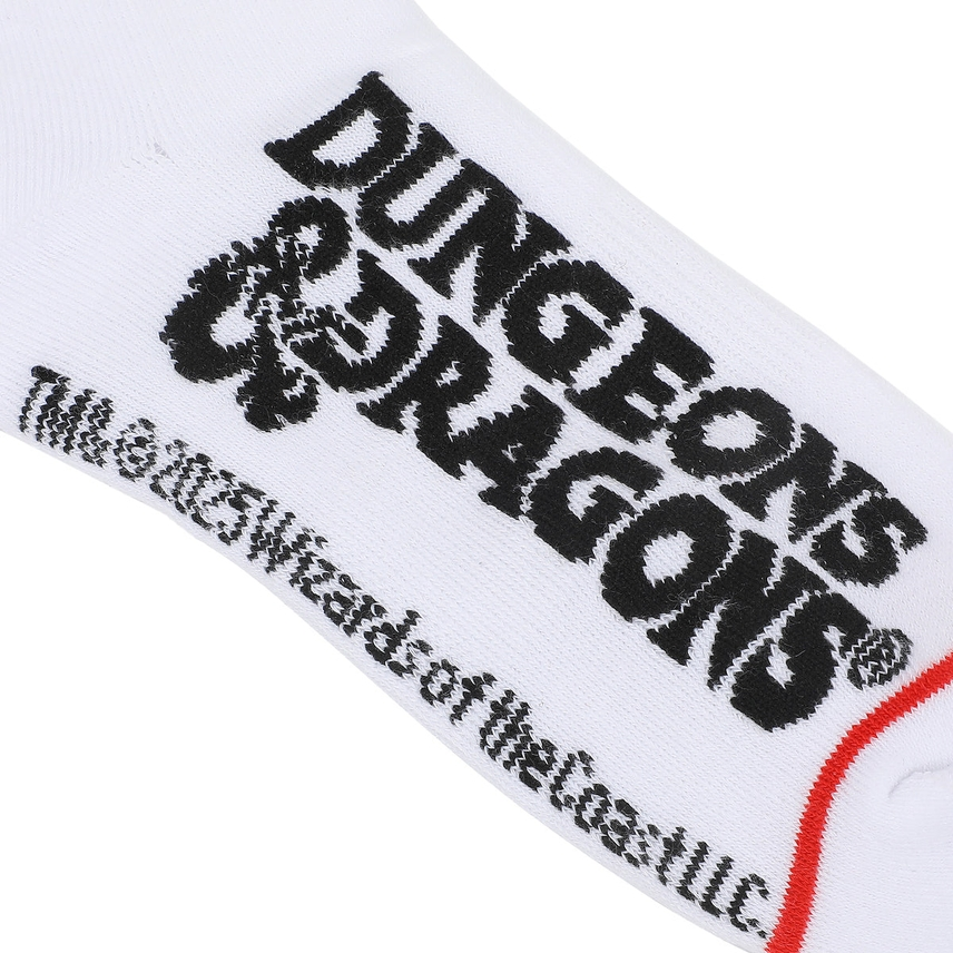 DUNGEON & DRAGONS WHITE CREW SOCKS