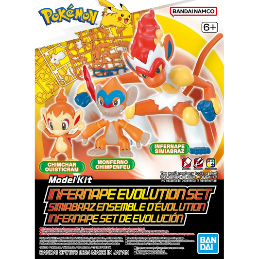 POKEMON INFERNAPE EVOLUTION MODEL KIT SET