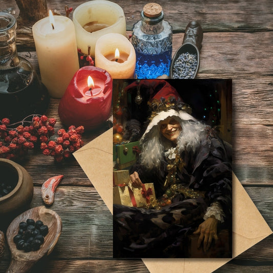 BEFANA THE CHRISTMAS WITCH HOLIDAY CARD