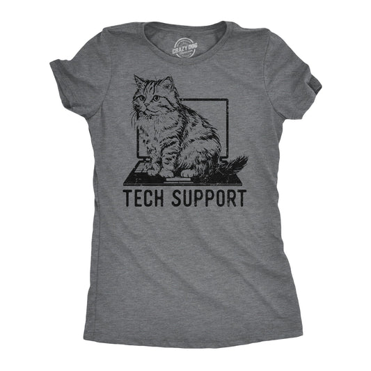 CAT TECH SUPPORT WOMAN'S T-SHIRT