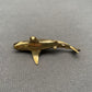 MINIATURE BRASS GREAT WHITE SHARK