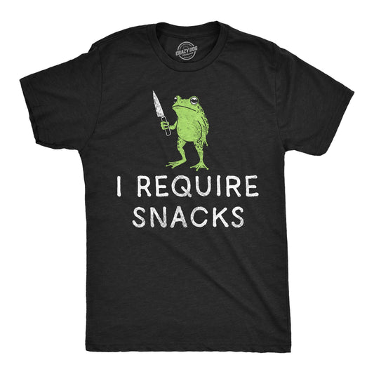 I REQUIRE SNACKS T-SHIRT
