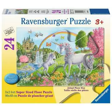 PRANCING UNICORNS SUPER-SIZED FLOOR PUZZLE 24PC