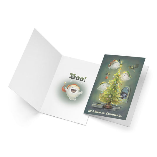 CHRISTMAS GHOSTS HOLIDAY CARD BY HAZY DELL PRESS