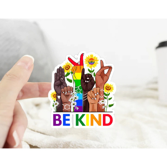 BE KIND ASL STICKER