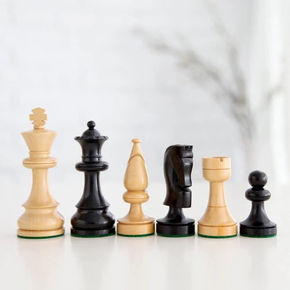 DELUXE WALNUT CHESS SET 19" RUSSIAN STYLE