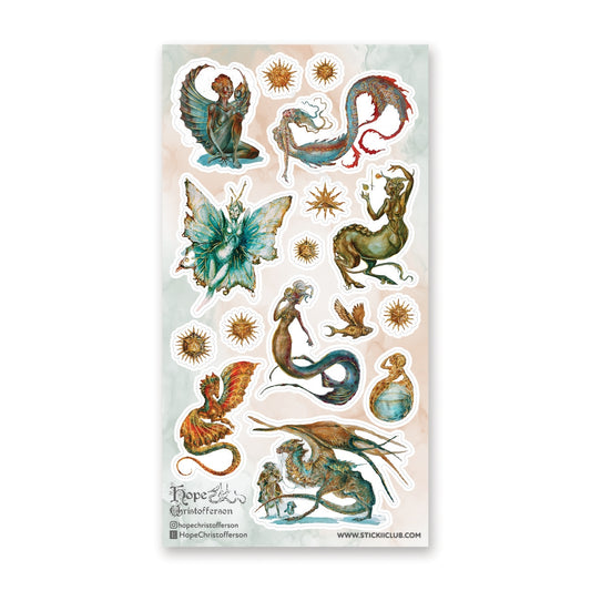 OF MYTHS AND LEGENDS STICKER SHEET