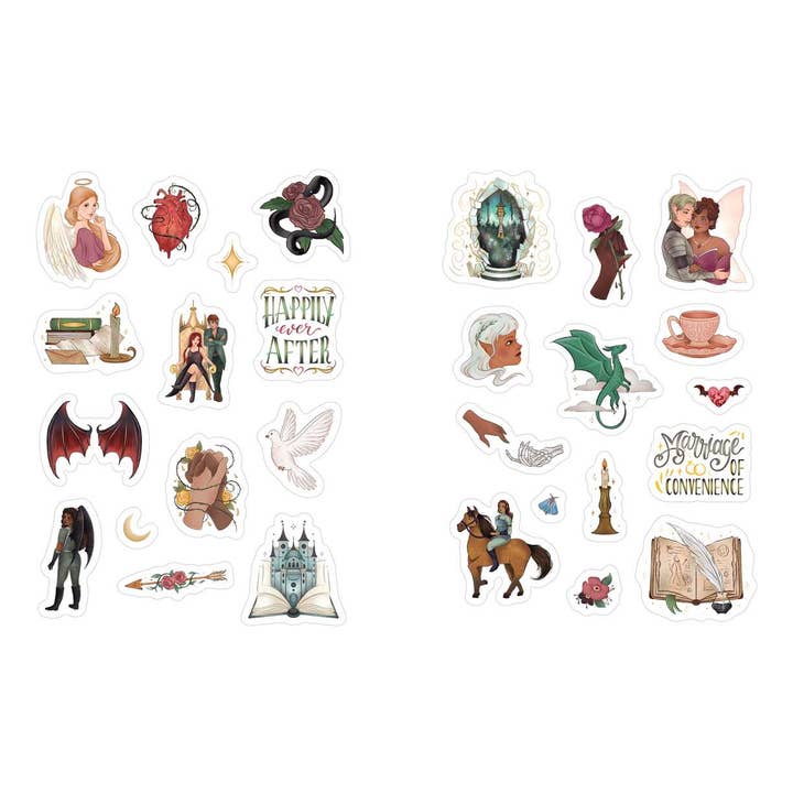 FALL IN LOVE AND SAVE THE WORLD: A ROMANTASY STICKER BOOK