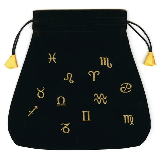 ASTROLOGICAL VELVET TAROT BAG