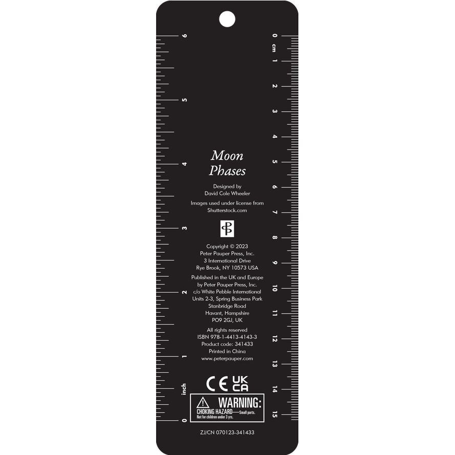 MOON PHASES BEADED BOOKMARK