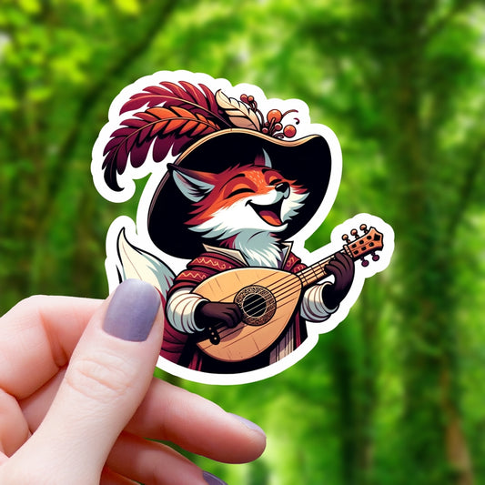 FOX BARD STICKER