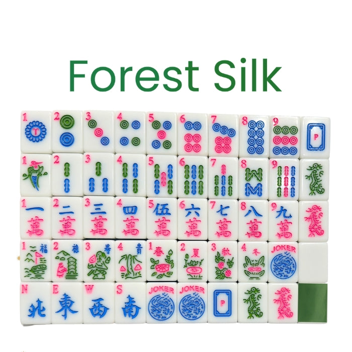 AMERICAN MAHJONG TILE SET: FOREST SILK